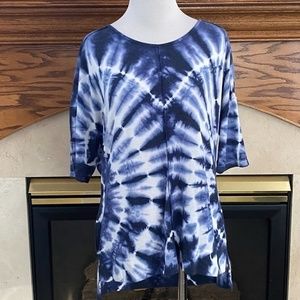 GreenTea Panel Tie Dye‎ High Low Top Sz. S